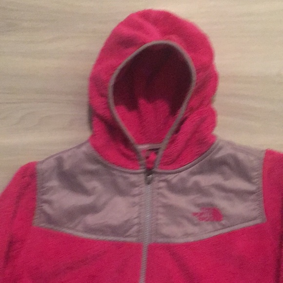 Girls The North Face Fleece Hoodie Jacket Large - Picture 2 of 5